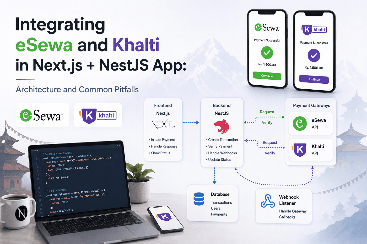 Integrating eSewa ePay v2 in a Next.js + NestJS App